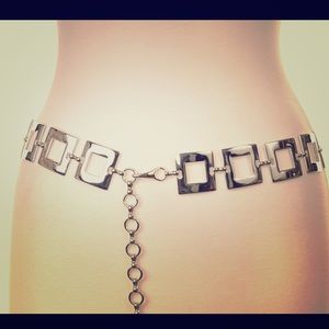 🌺SALE 2/$12 3/$15 Geometric silver chain belt